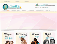 Tablet Screenshot of newlifefamilychiropractic.net
